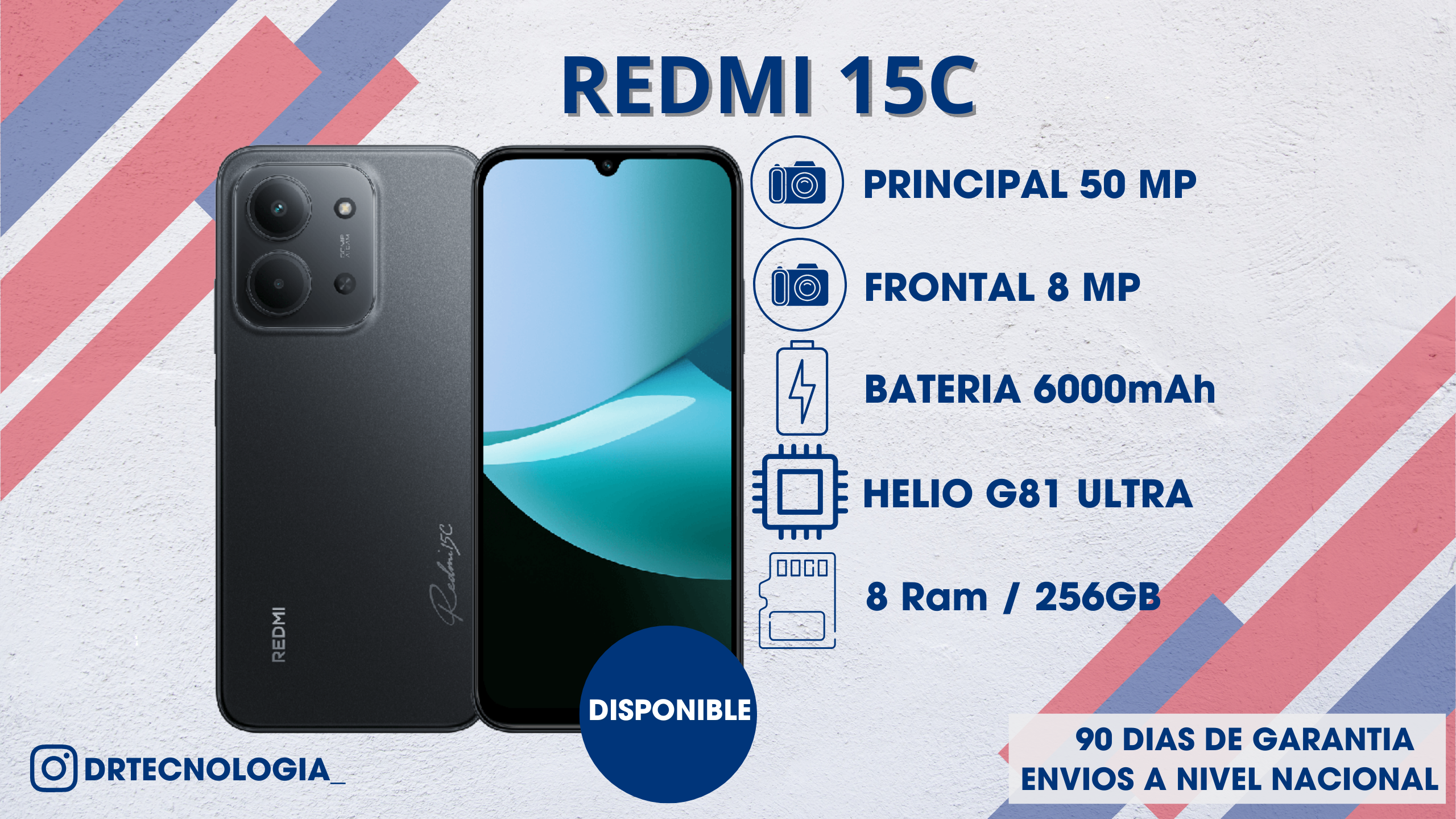 TELEFONO XIAOMI REDMI 15C 8/256GB